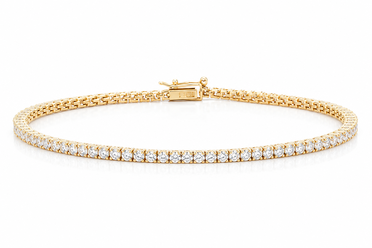 Classic Tennis Bracelet (Gold)