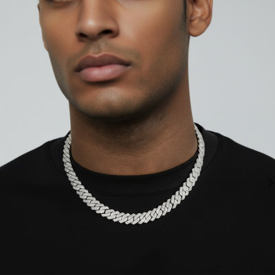 Cuban Chain 8mm VVS Moissanite Necklace