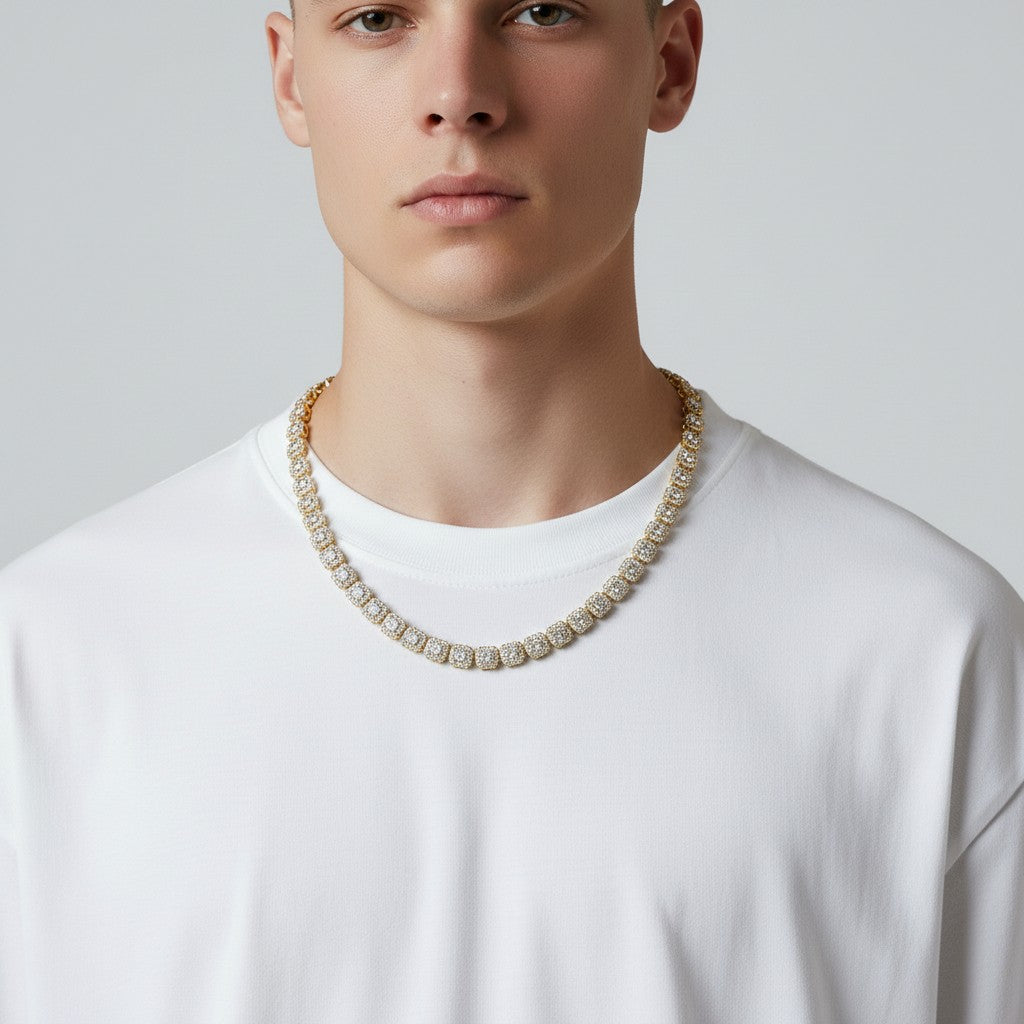 Emerald Buttercup Tennis Necklace