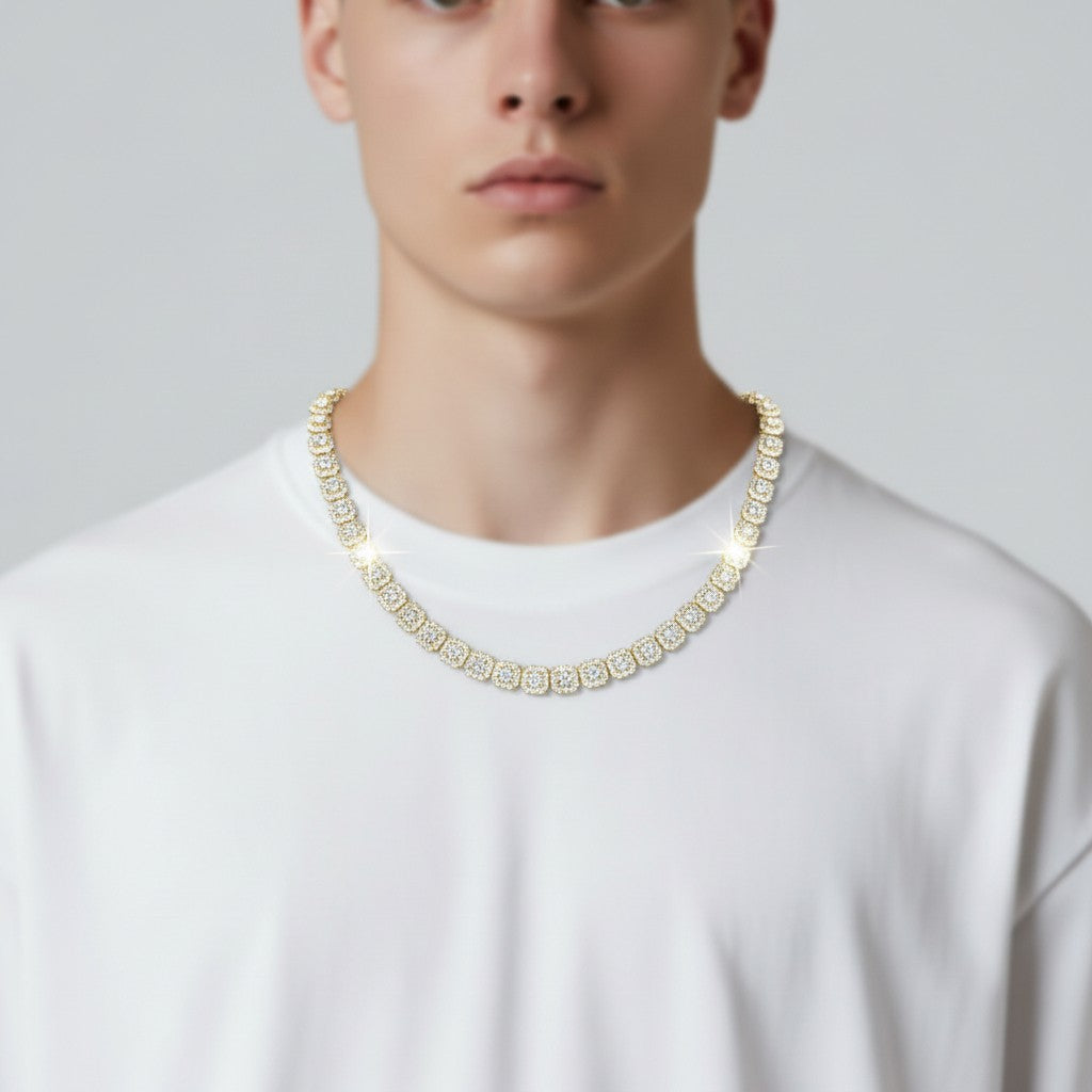 Emerald Buttercup Tennis Necklace