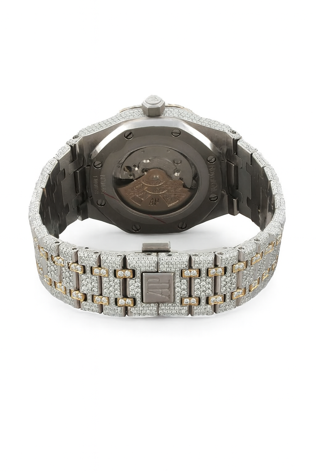 Gold Fully Iced-out VVS Moissanite Diamond Watch