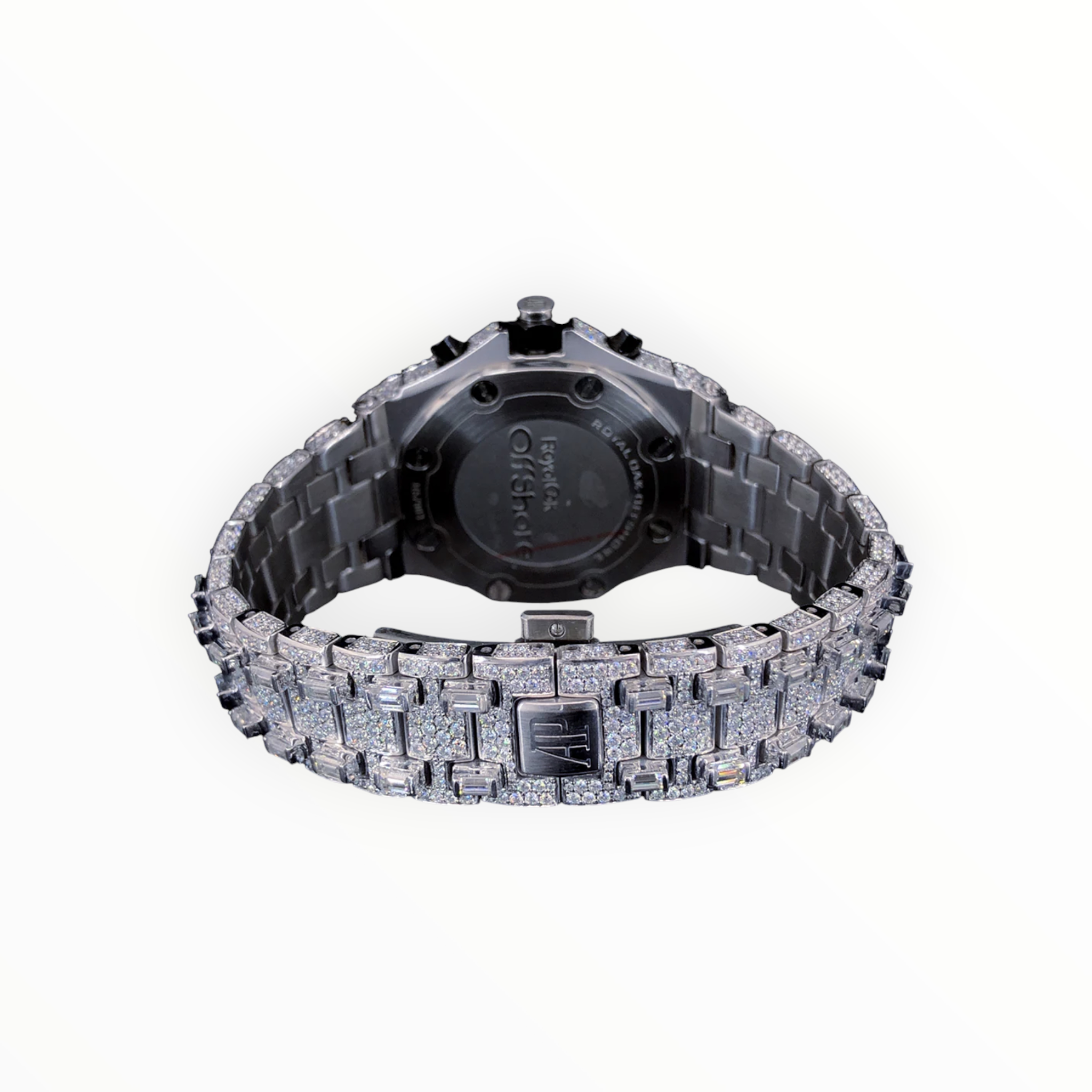 Bussdown With 3x Time Function VS Moissanite Diamond Watch