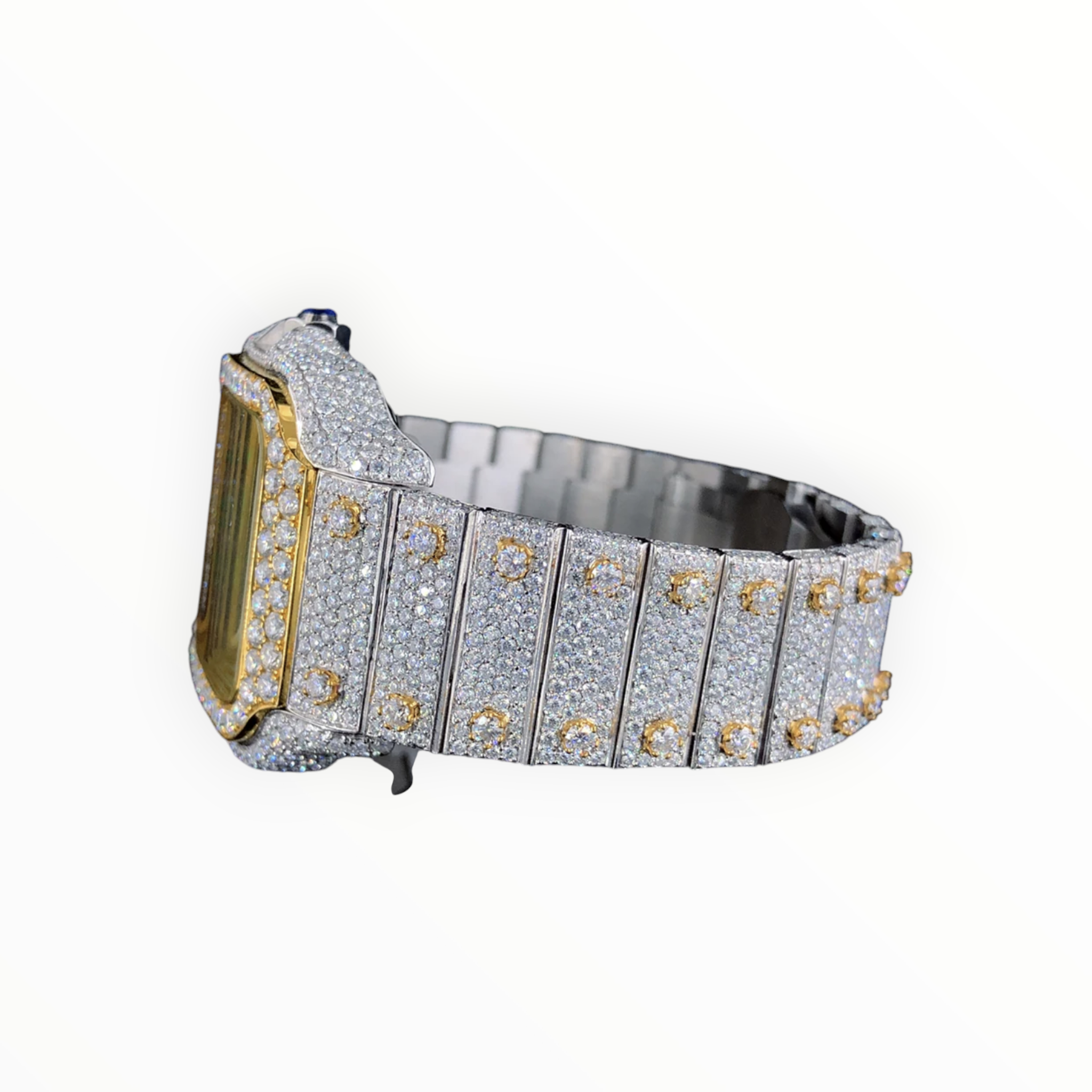 Skeleton Rose Gold VVS Moissanite Watch