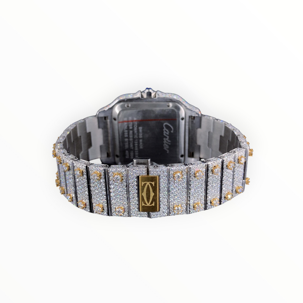 Skeleton Rose Gold VVS Moissanite Watch