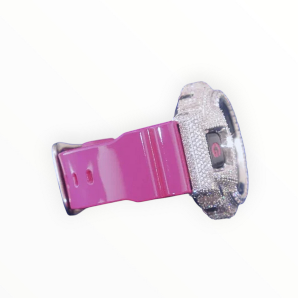 Iced-out (Pink) VVS Moissanite Diamond Watch