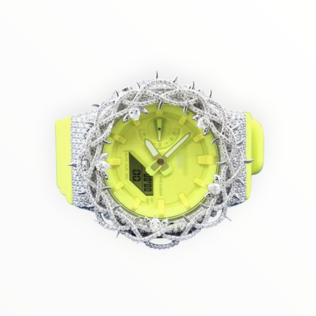 Iced-out (Neon) VVS Moissanite Diamond Watch
