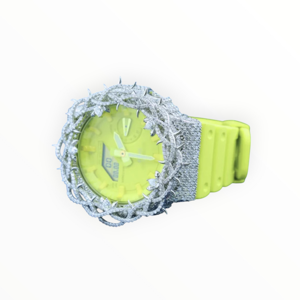 Iced-out (Neon) VVS Moissanite Diamond Watch