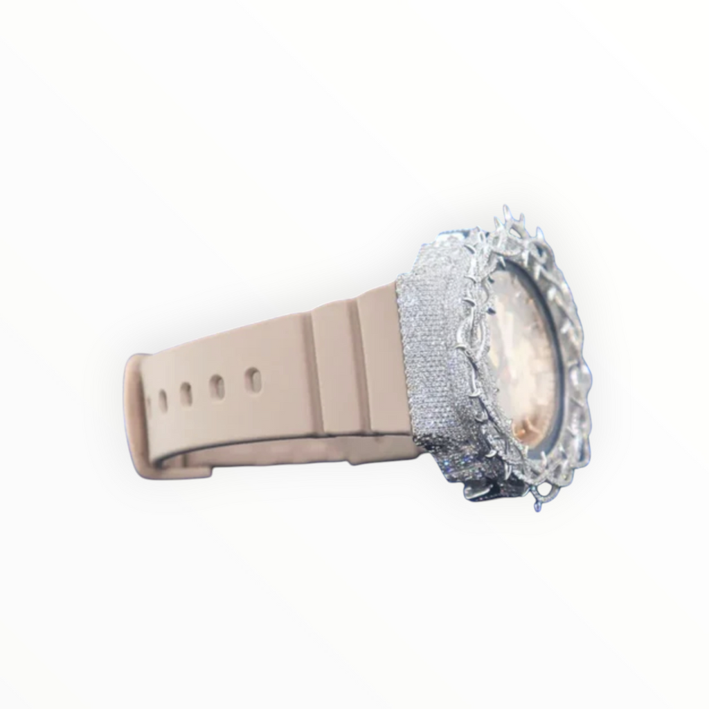 Iced-out (Beige) VVS Moissanite Diamond Watch