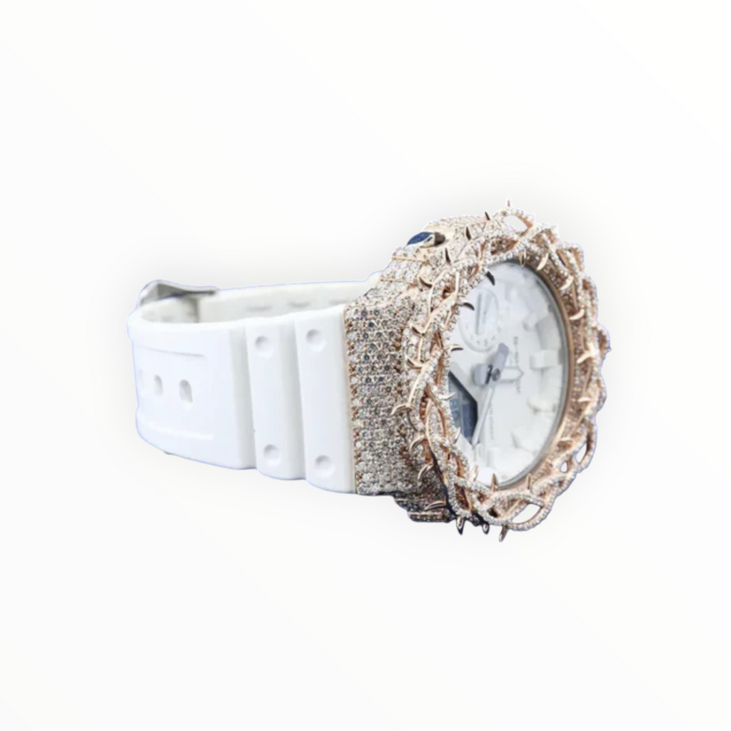Iced-out (White) VVS Moissanite Diamond Watch