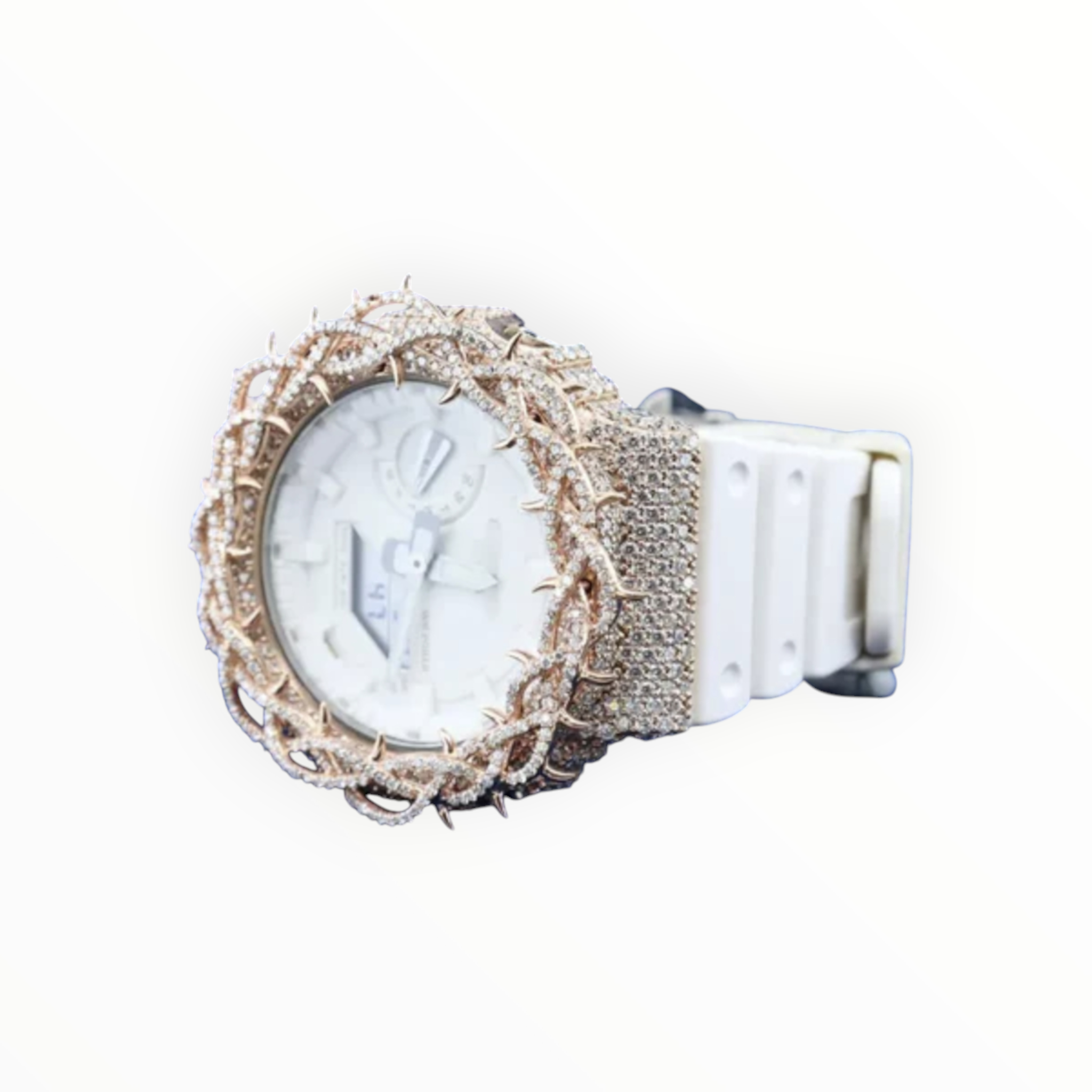 Iced-out (White) VVS Moissanite Diamond Watch