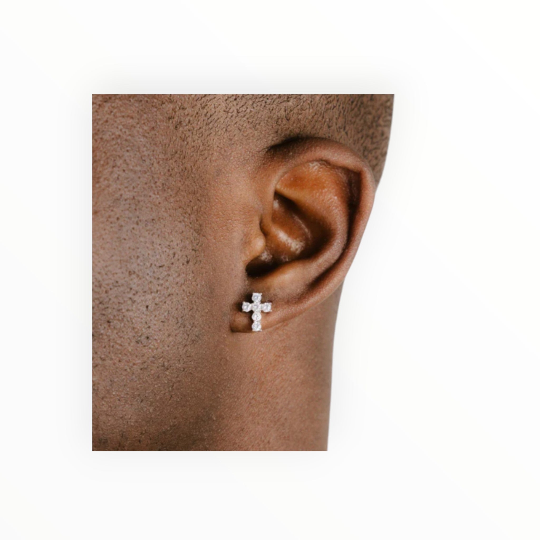 Micro Cross Stud Earrings