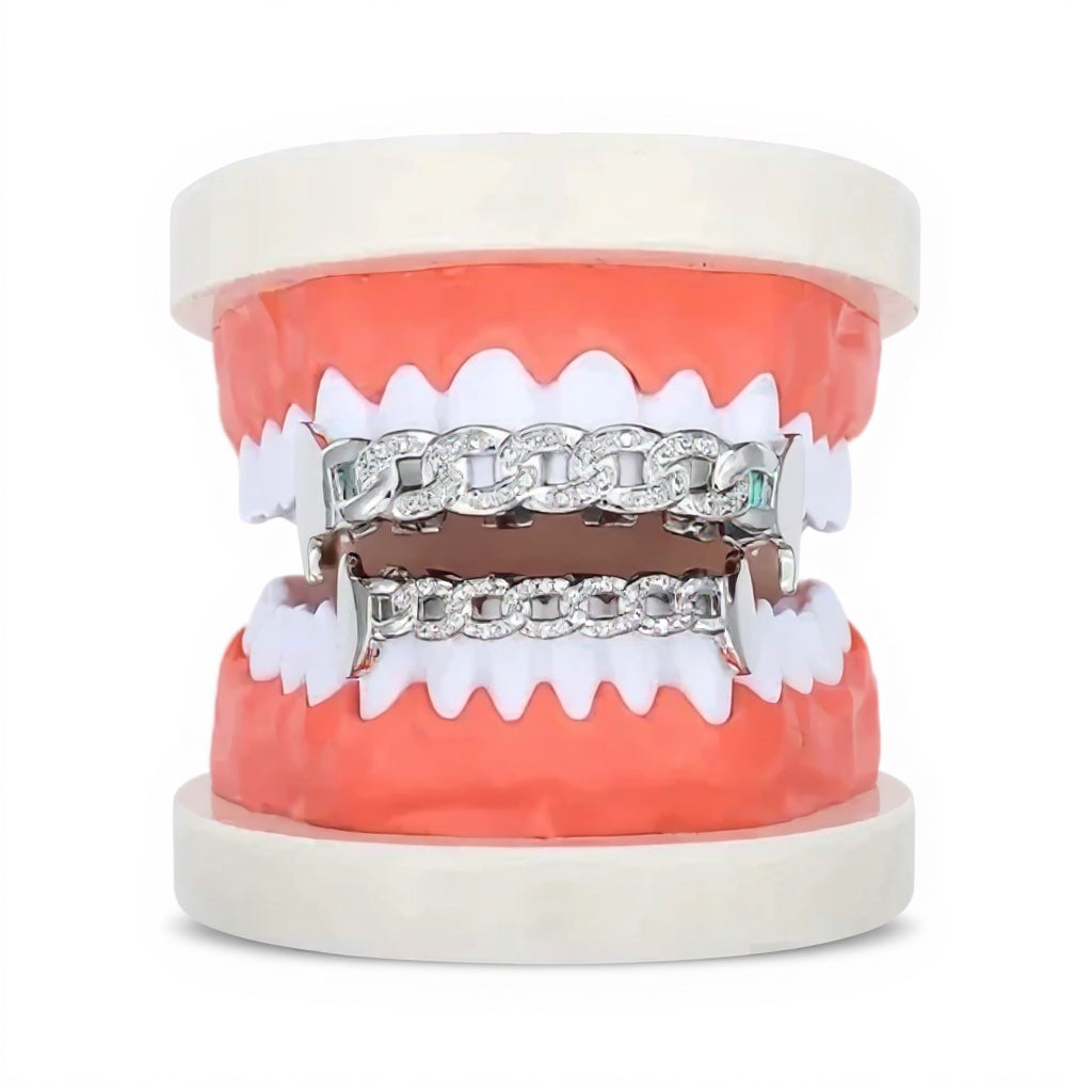 Cuban Round Moissanite Diamond Grillz