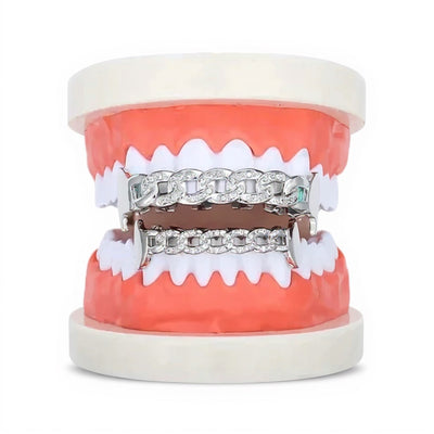 Cuban Round Moissanite Diamond Grillz