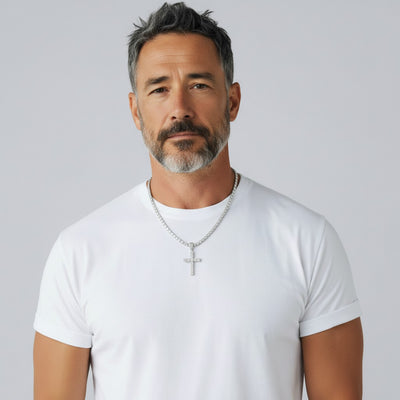 Cross & Tennis Chain Bundle